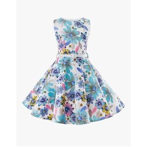 HB HBB MAGIC Girls Size 6 Retro Twirling Special Occasion Sleeveless Dress